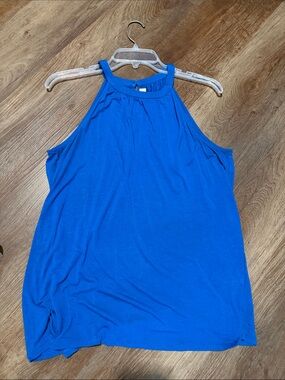 LOFT Royal Blue Halter-Style Tank Top